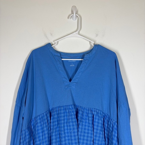 NWT Anthropologie Pilcro Babydoll Gingham Top Size Small - Picture 6 of 11